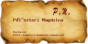 Pásztori Magdolna névjegykártya